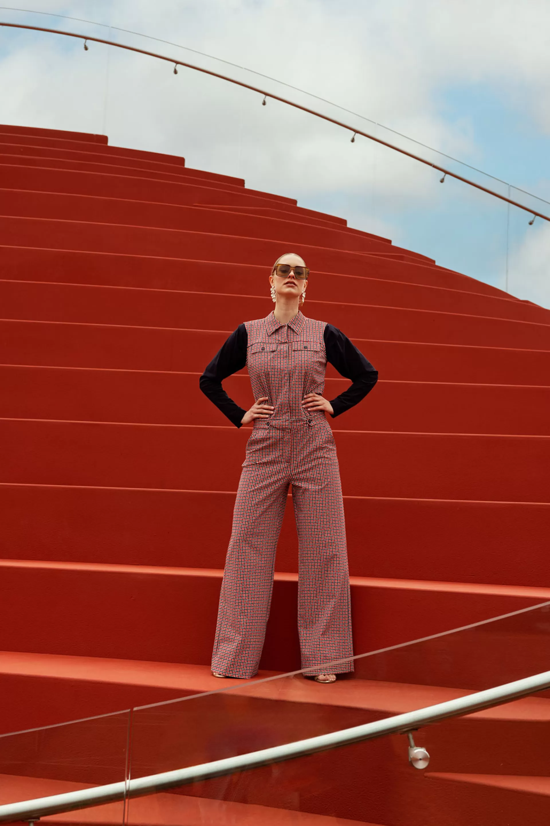 Studio Anneloes Jumpsuits<Burnice check jumpsuit -