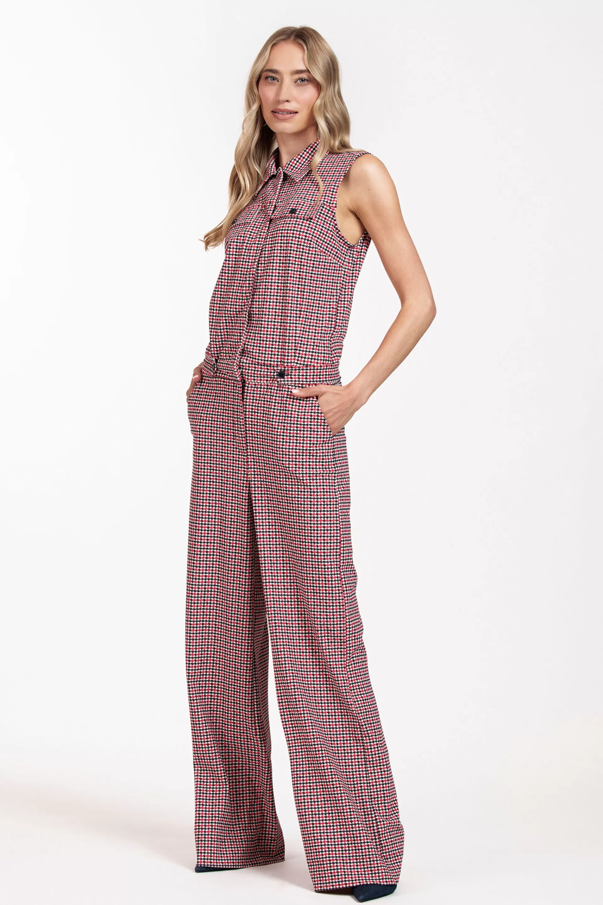 Studio Anneloes Jumpsuits<Burnice check jumpsuit -