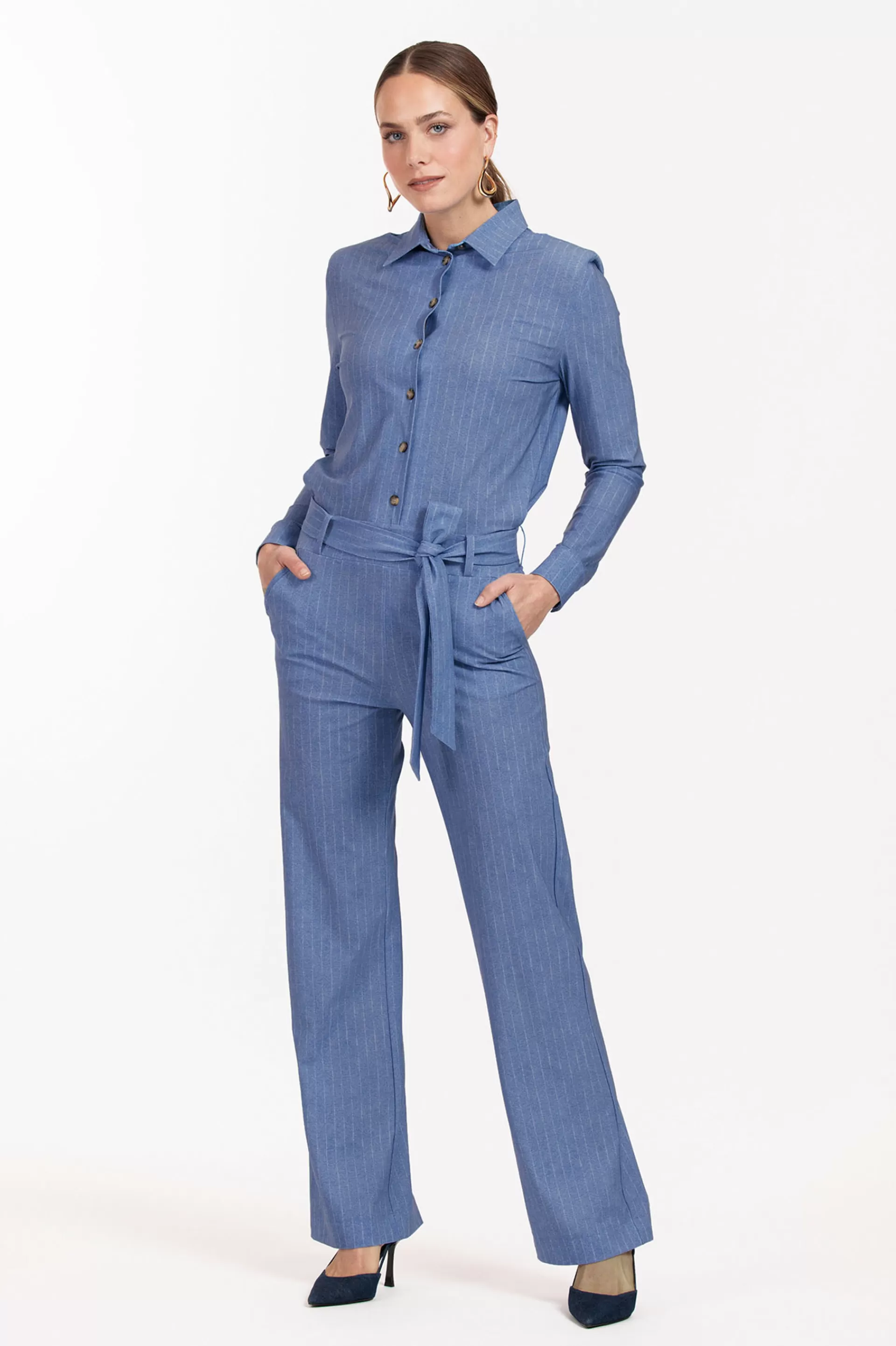 Studio Anneloes Jumpsuits<Darcey pinstripe jumpsuit -