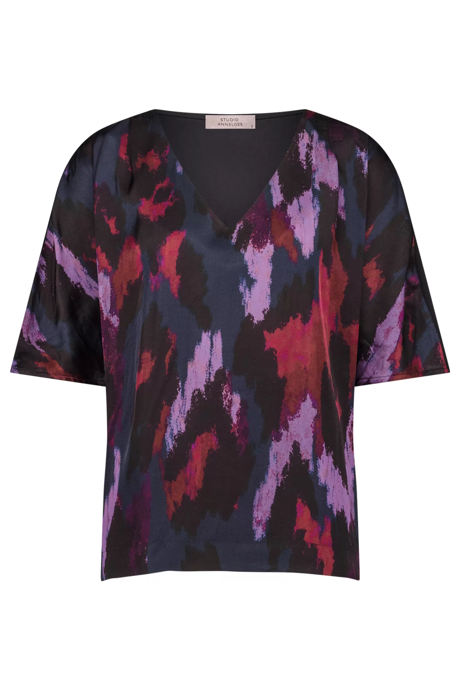 Studio Anneloes Shirts & Tops<Famous satin leopard top -
