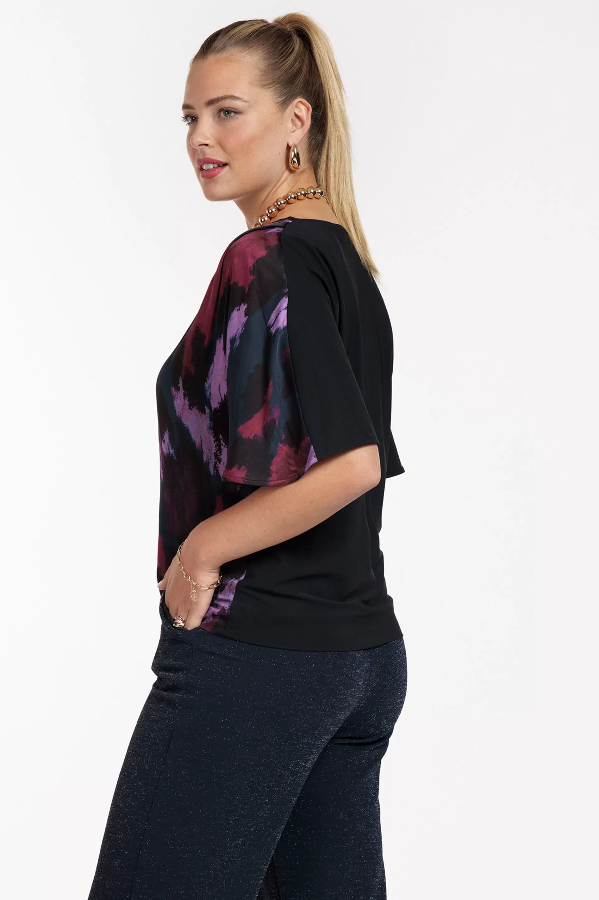 Studio Anneloes Shirts & Tops<Famous satin leopard top -