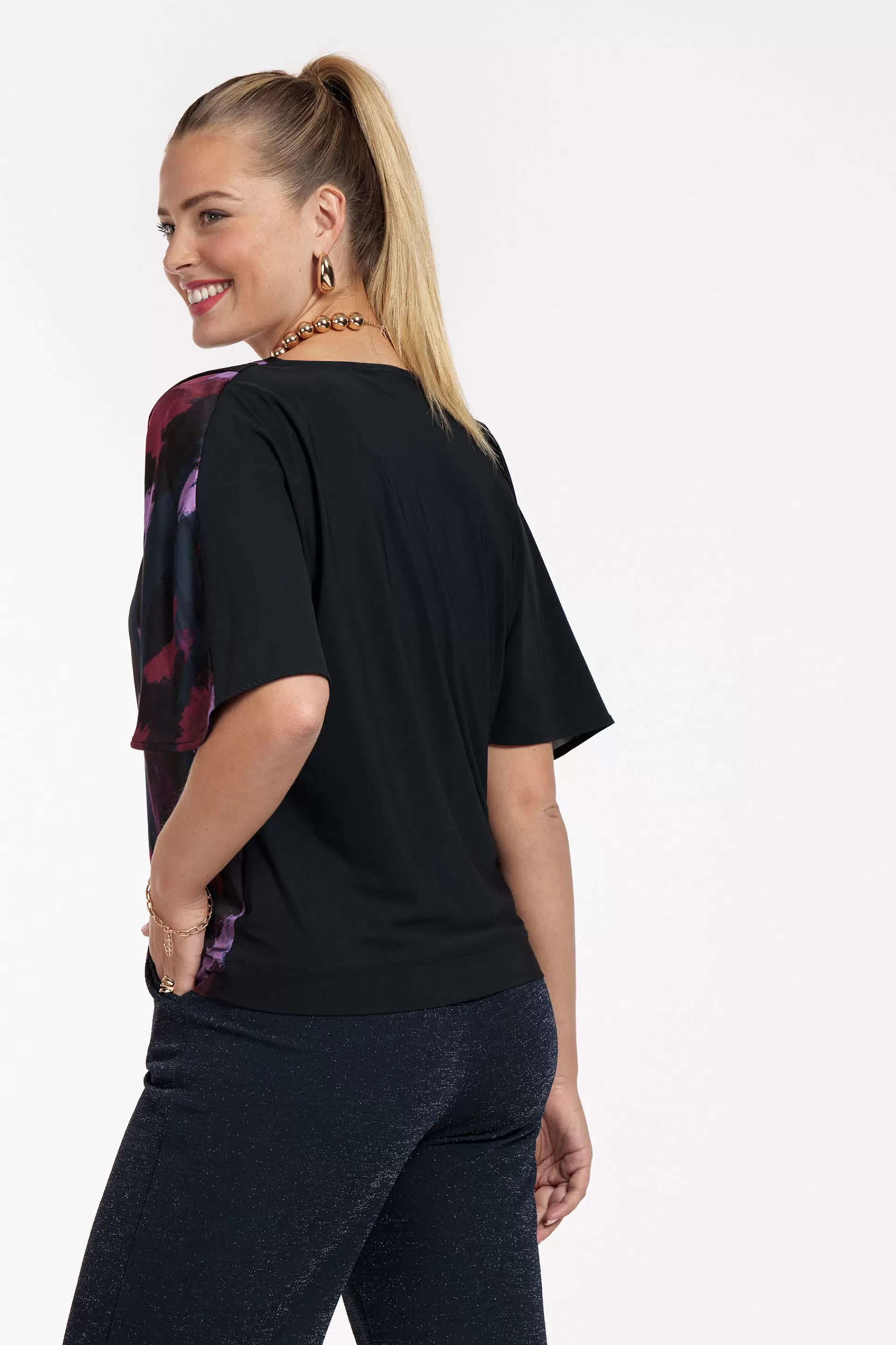 Studio Anneloes Shirts & Tops<Famous satin leopard top -
