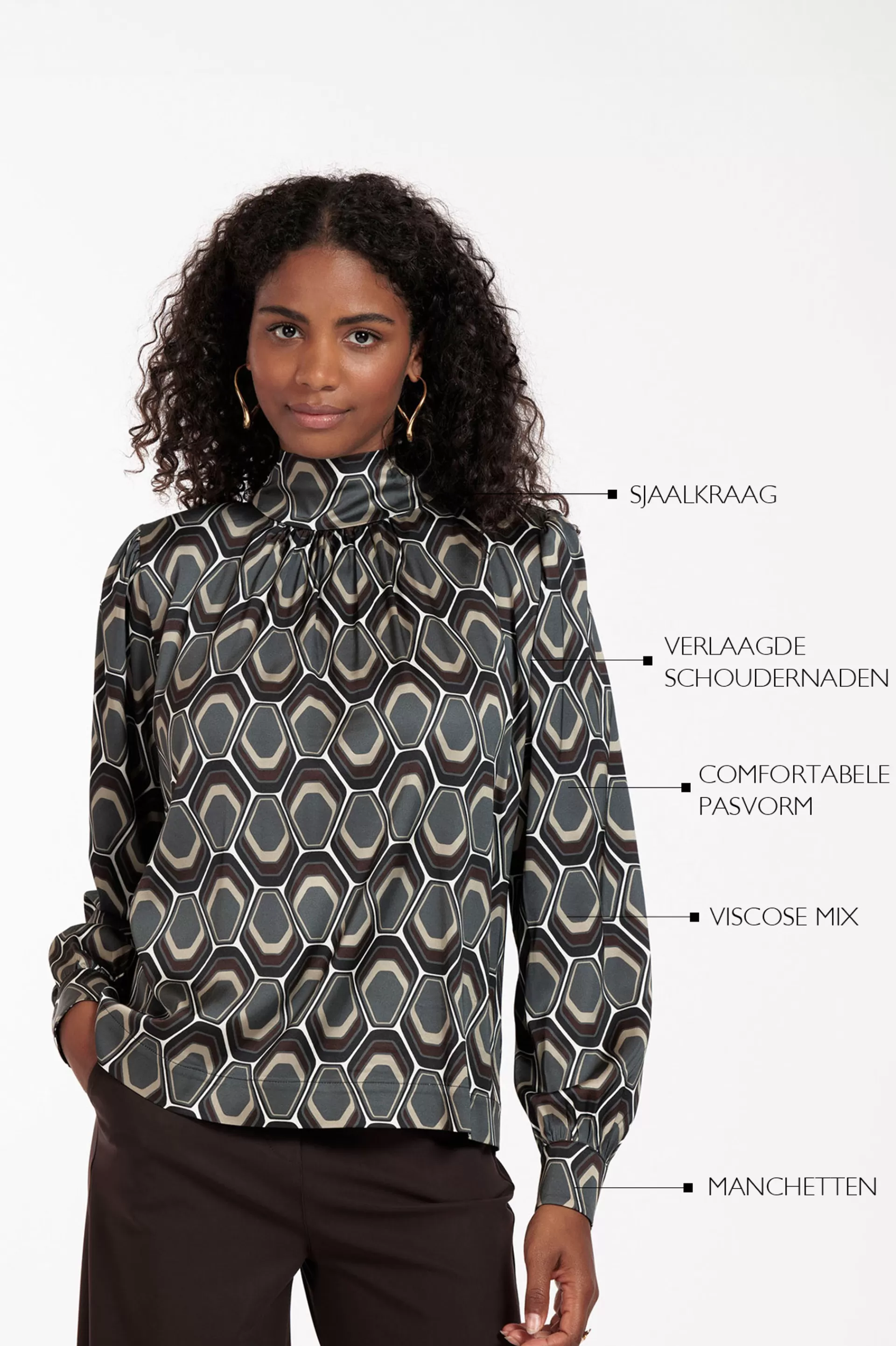 Studio Anneloes Blouses<Inzie graphic blouse -