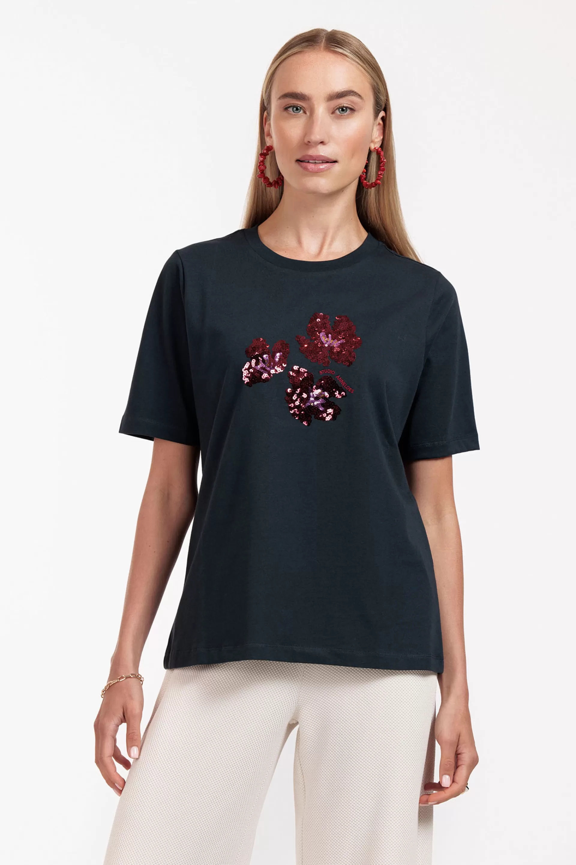 Studio Anneloes Shirts & Tops<Klaasje flower tshirt -