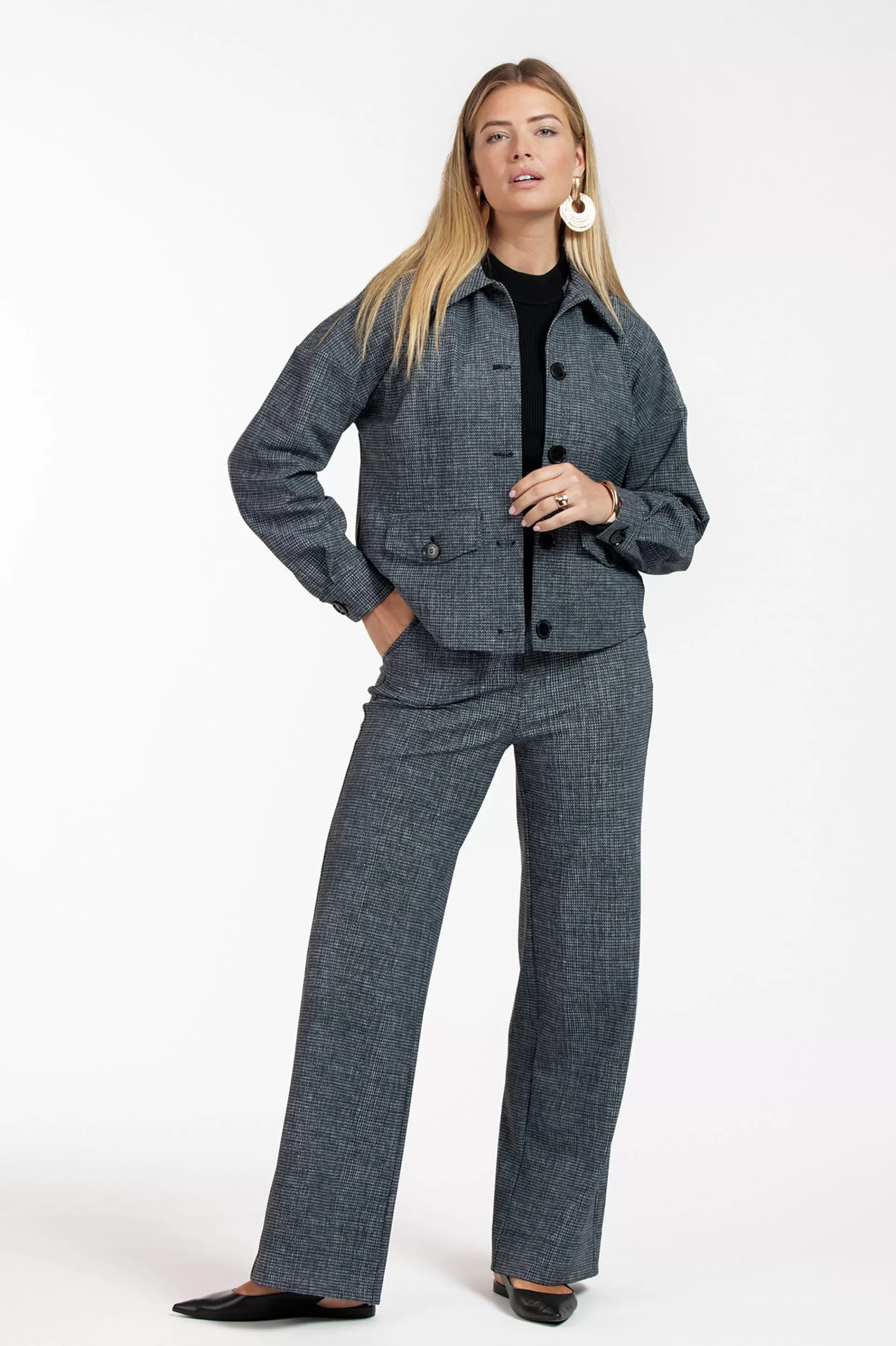 Studio Anneloes Broeken<Lexie bnd tweed trousers -