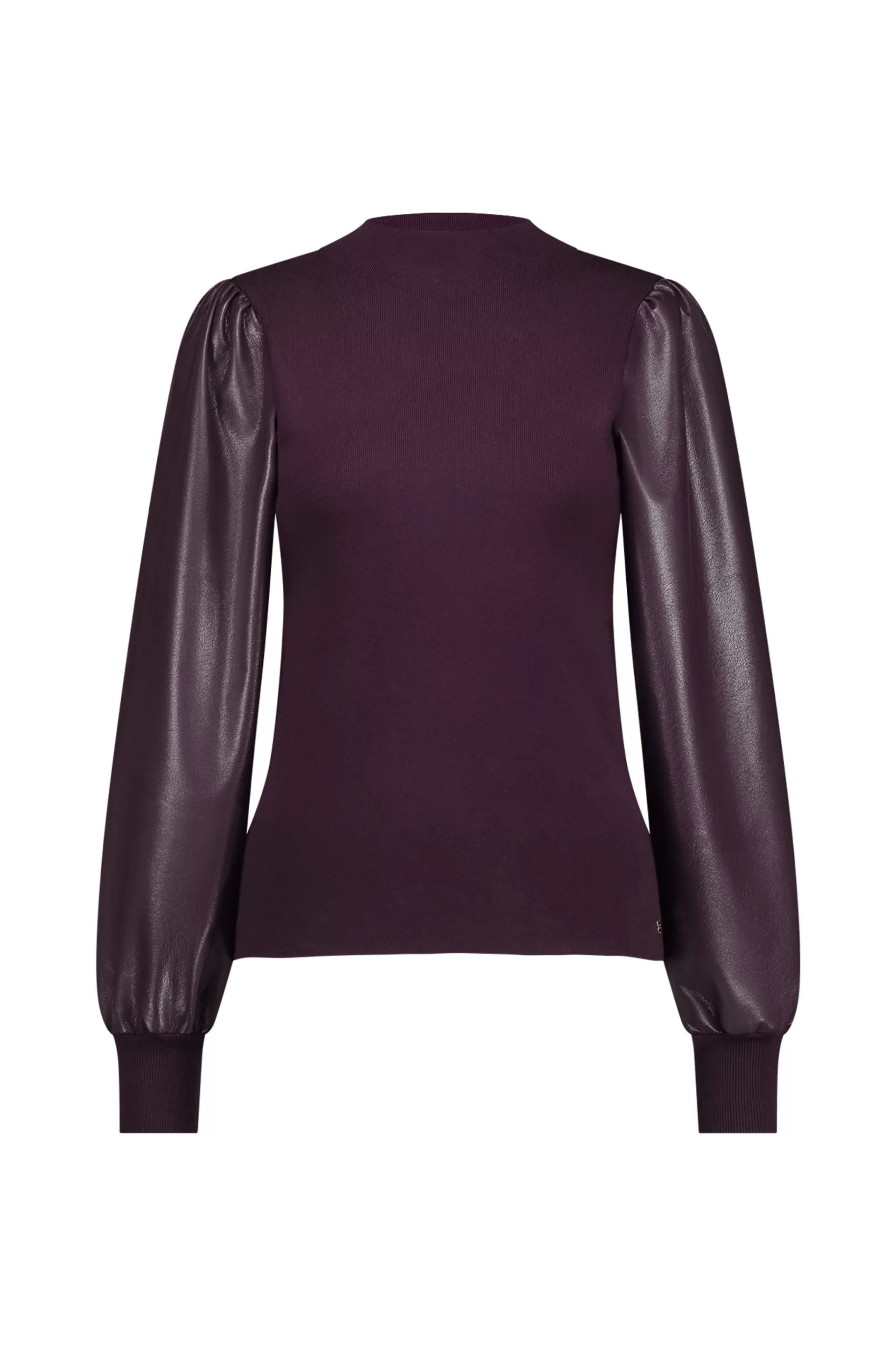 Studio Anneloes Truien & Vesten | Shirts & Tops<Noortje faux leather pullover -