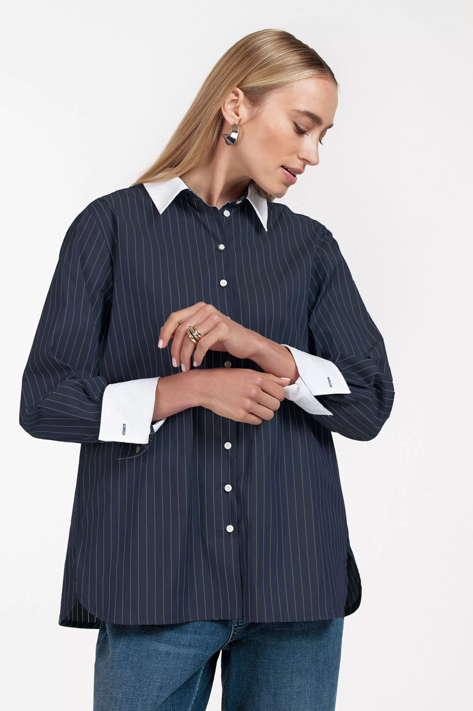 Studio Anneloes Blouses<Sammie poplin stripe blouse -